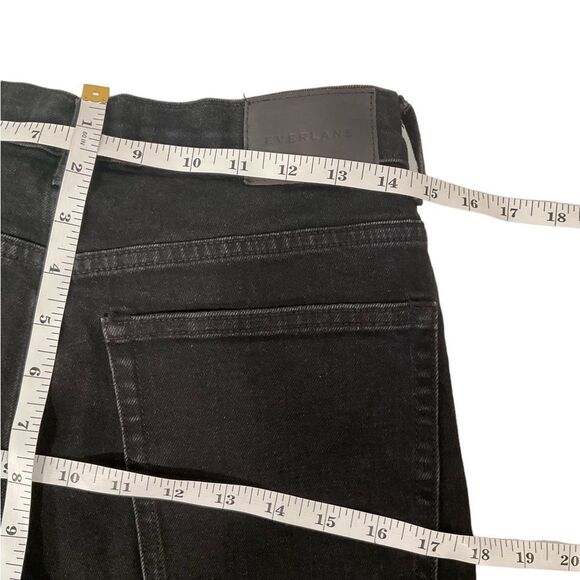 Everlane Women’s High Rise Slim Straight Ankle Jeans Size 27 Black Button Fly - Picture 10 of 14